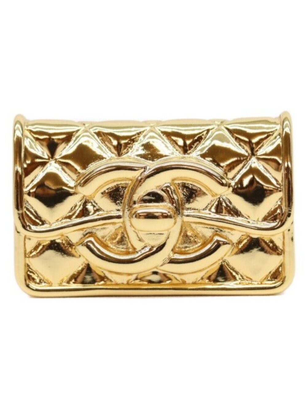 Chanel 23k CC Logo Turnlock Quilted Bag Motif
